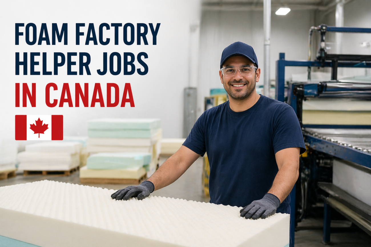 Foam Factory Helper Jobs in Canada – 6 New Openings
