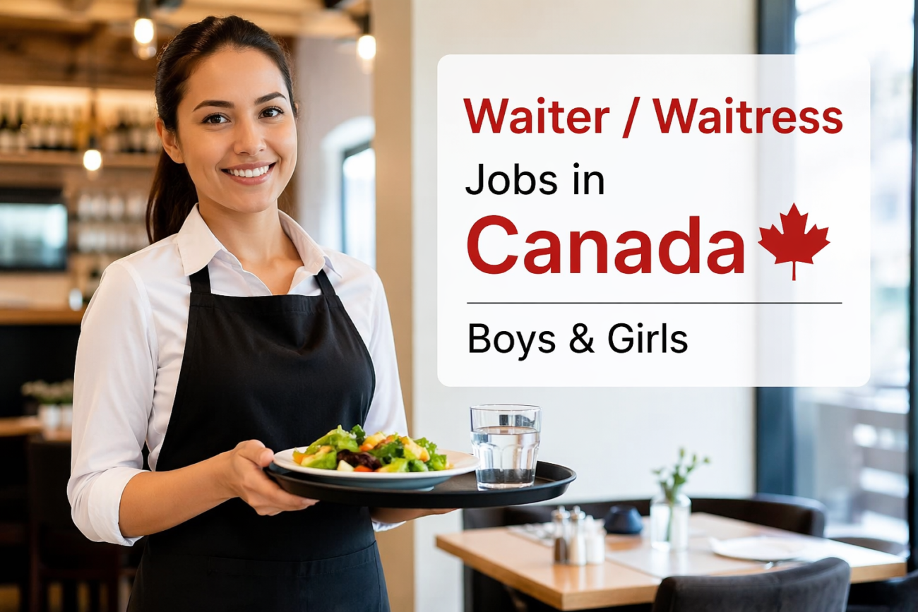 Waiter / Waitress Jobs in Canada | Boys & Girls