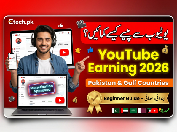 How to Earn Money from YouTube in Pakistan and Gulf Countries (2026 Beginner Guide)